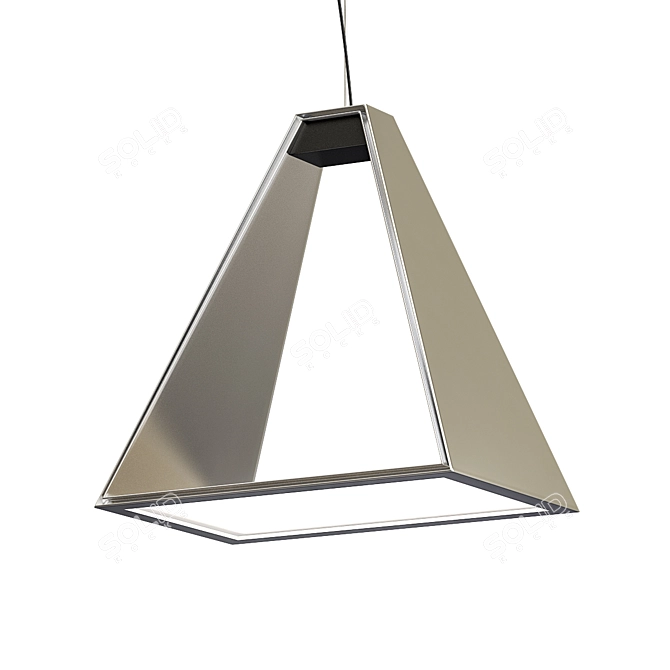 Tria LED Pendant: Elegant Illumination 3D model image 1