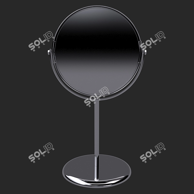 Sleek Scandinavian-style Mirror 3D model image 1