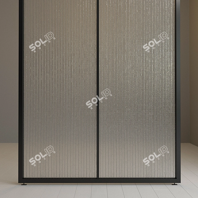 Rifled Glass Partition: Versatile and Customizable 3D model image 3