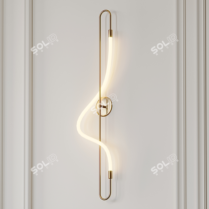 Ethereal Glow: Aura Sconce 3D model image 1