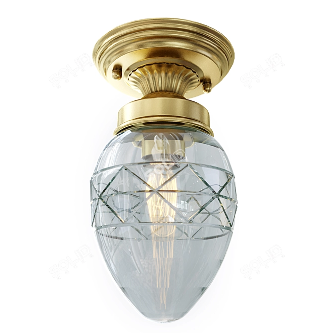 Arte Lamp A2304PL-1SG Dancaster: Elegant Italian Lighting 3D model image 1