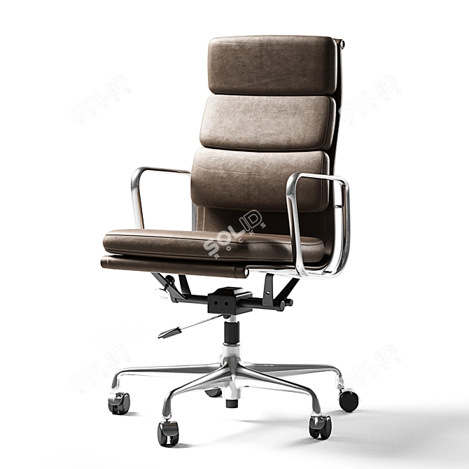 Elegant Comfort: Vitra Soft Pad Chair 3D model image 2