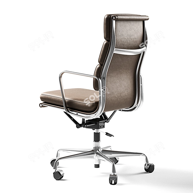 Elegant Comfort: Vitra Soft Pad Chair 3D model image 4