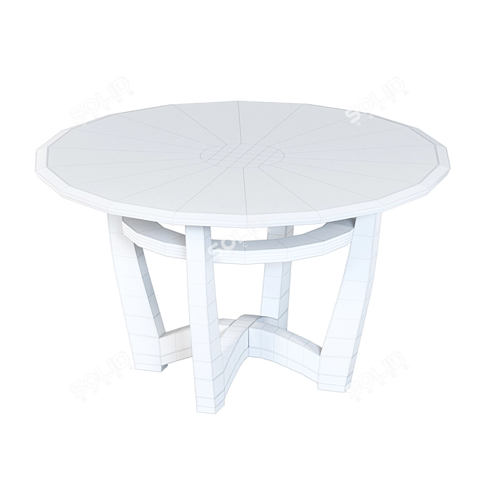 Modern Espresso Elation Cocktail Table 3D model image 3