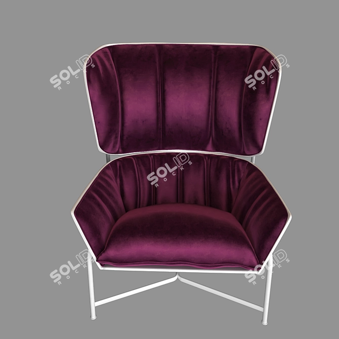 Stylish Urban Chair 3D model image 6