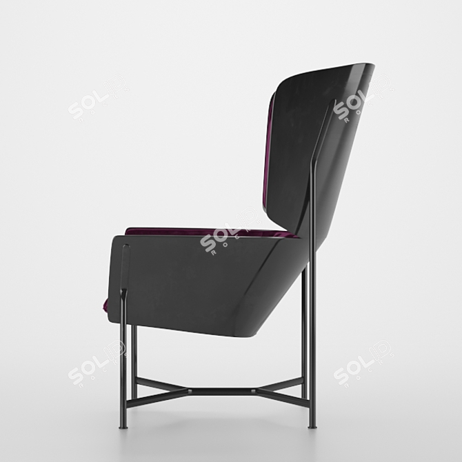 Stylish Urban Chair 3D model image 8