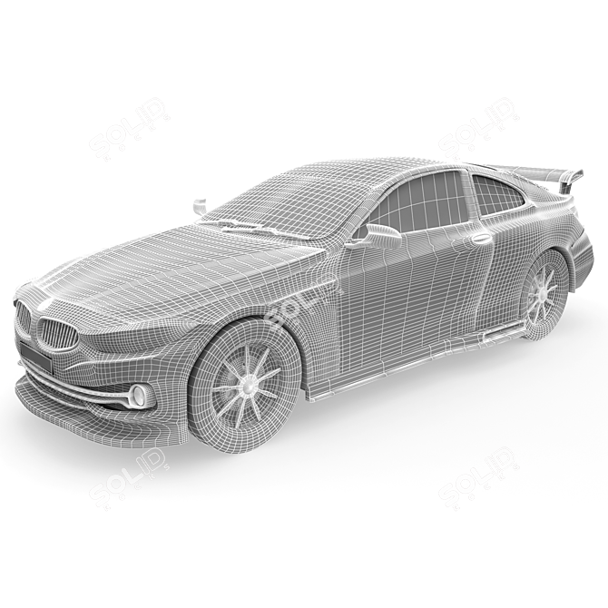 BMW 2013 S M3 Decal Kit 3D model image 4