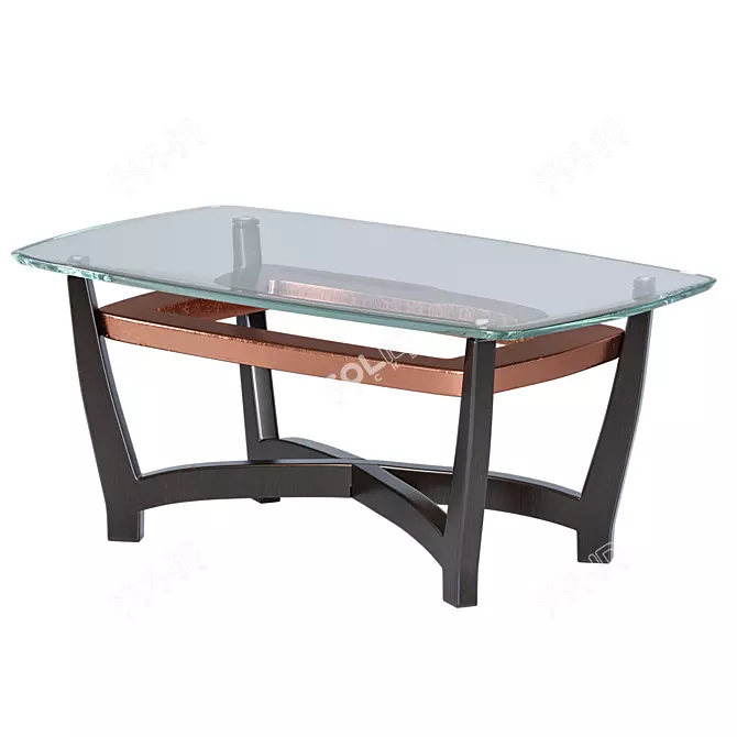 Elegant Elation Cocktail Table 3D model image 1