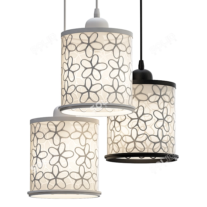 Nordic LED Pendant Lamp 3D model image 1