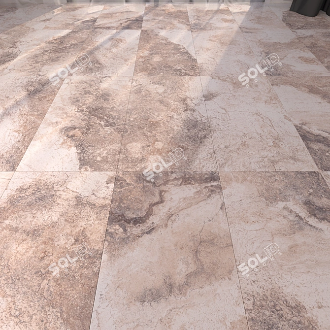 Bizantino Rustic Marble Floor Set 3D model image 1