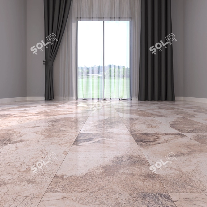 Bizantino Rustic Marble Floor Set 3D model image 2