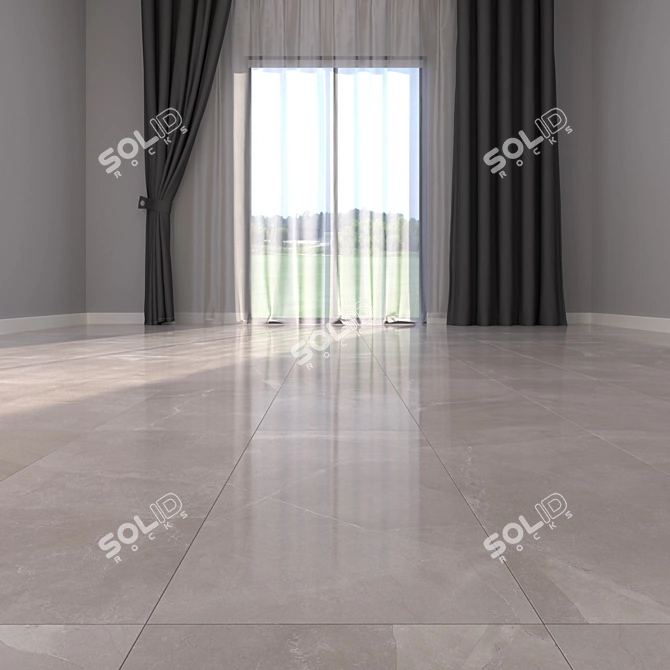 Elegant Pulpis Gray Marble 3D model image 2