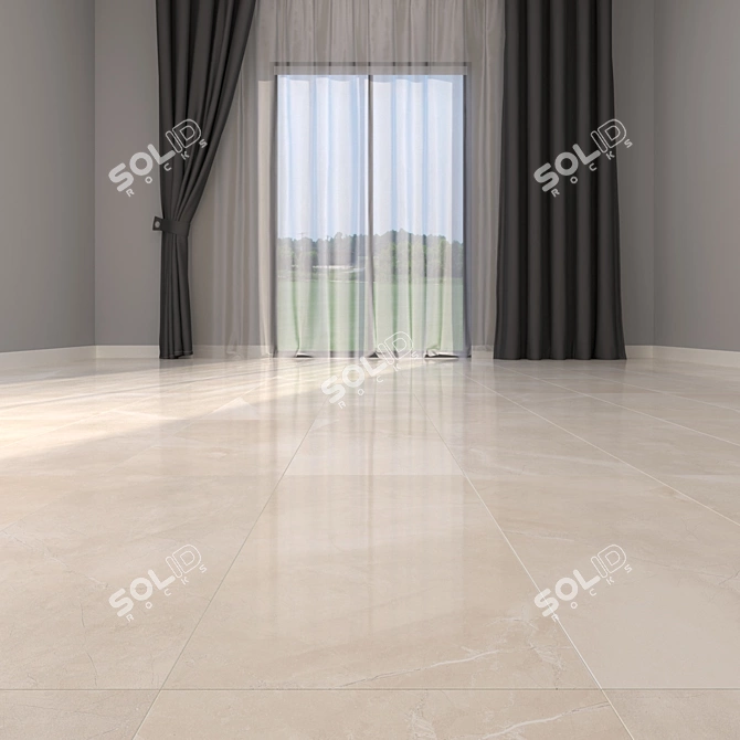 Luxury Pulpis Ivory Marble Flooring 3D model image 2