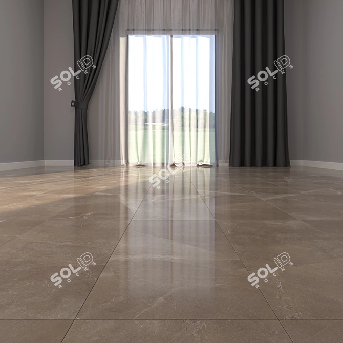 PULPIS MOCA Marble Floor: High-Quality, Multi-Textured Design 3D model image 2