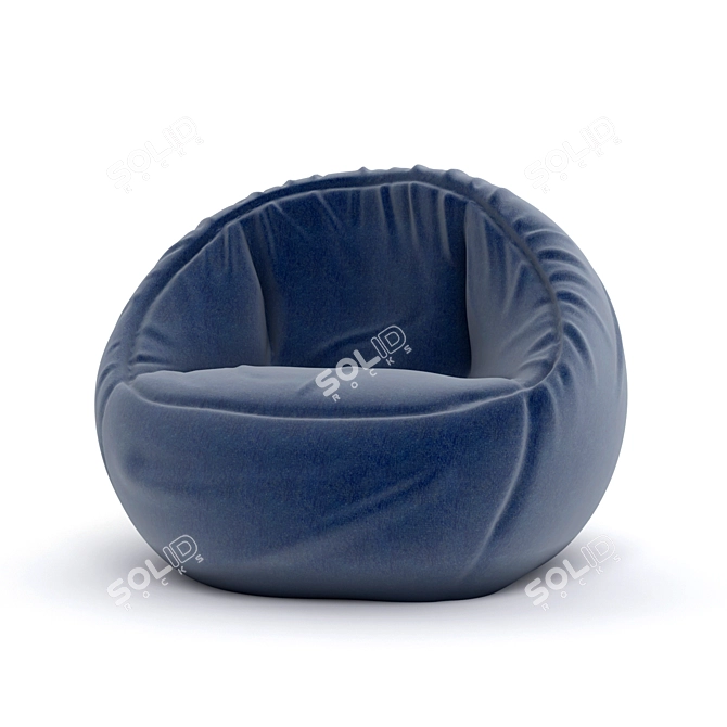 Cozy Comfort Bean Bag Sofa 3D model image 1