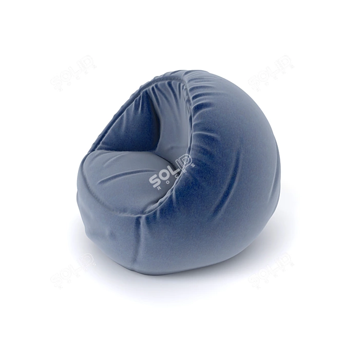 Cozy Comfort Bean Bag Sofa 3D model image 2