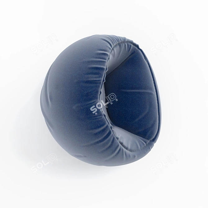 Cozy Comfort Bean Bag Sofa 3D model image 3