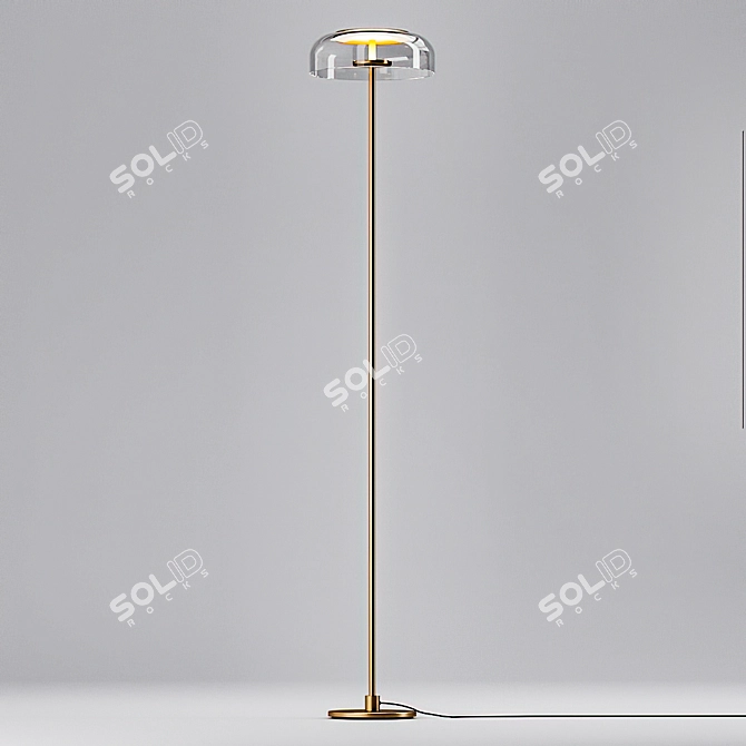 Arctic Floor Lamp: Elegant and Modern 3D model image 1