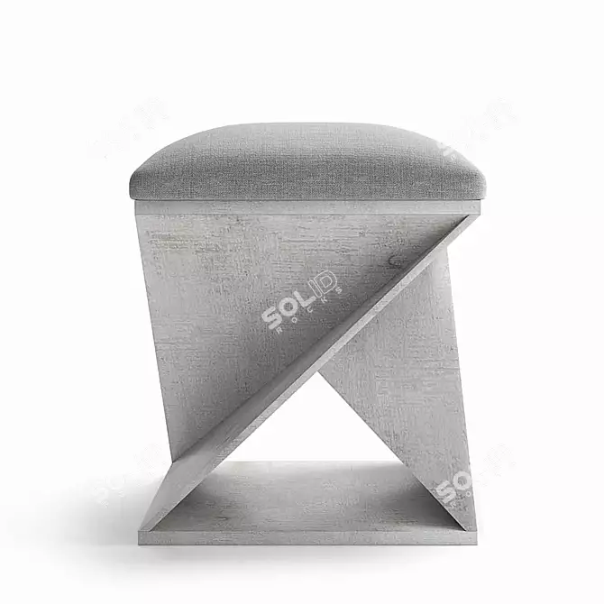 Elegant Benue Ottoman: Stylish and Versatile 3D model image 2