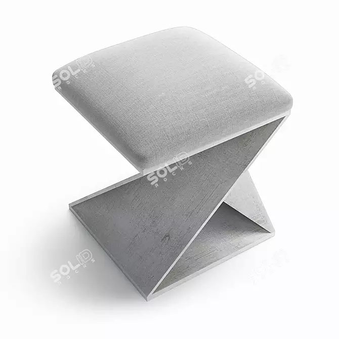 Elegant Benue Ottoman: Stylish and Versatile 3D model image 4