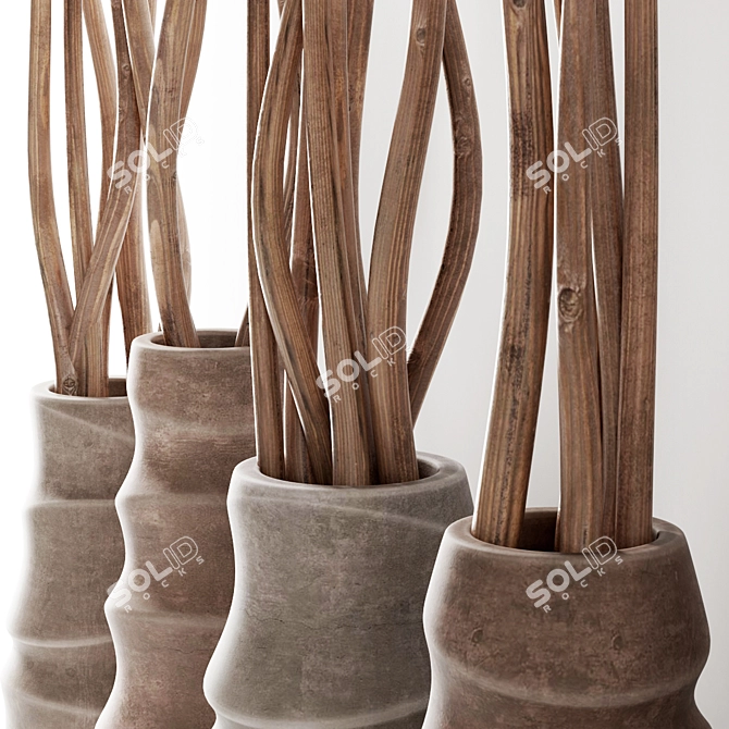 Elegance in Branches: Sophisticated Vase Décor 3D model image 3