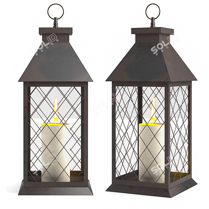 Glowing Nights Outdoor Lantern 3D model image 1