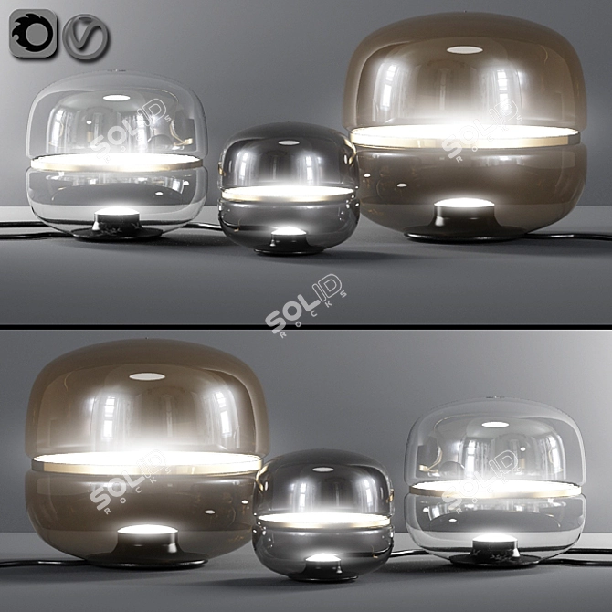 Elegant Illumination: Brokis Macaron Lamps 3D model image 1
