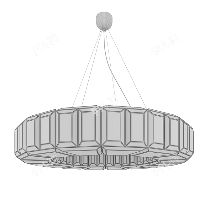 Bronx Large Vintage Chandelier 3D model image 3