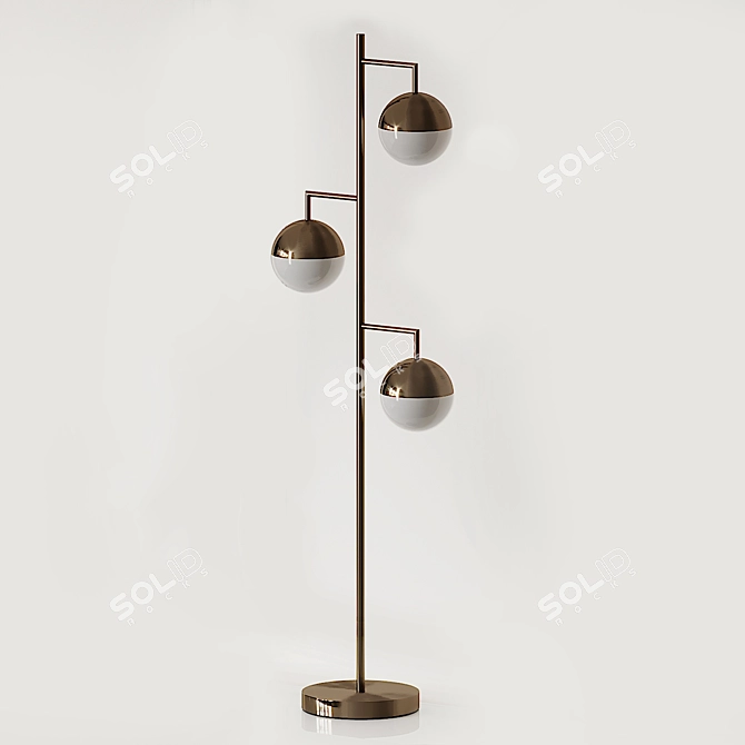 Illuminating Elegance: ORBS CHAMPAGNE Floor Lamp 3D model image 6