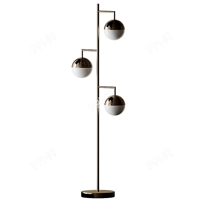 Illuminating Elegance: ORBS CHAMPAGNE Floor Lamp 3D model image 8