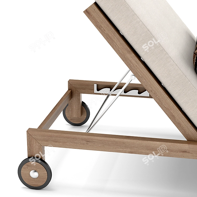 Coastal Comfort Chaise | RH Outdoor 3D model image 4