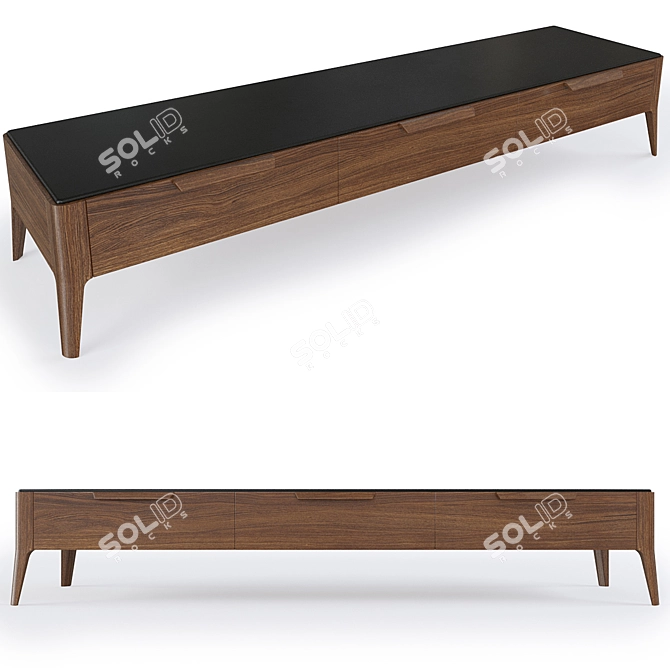 Modern TV Cabinet: Atlante TV Porada 3D model image 1