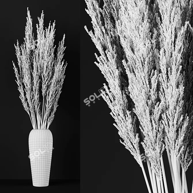 Pristine Pampas: Detailed 3D Model 3D model image 4