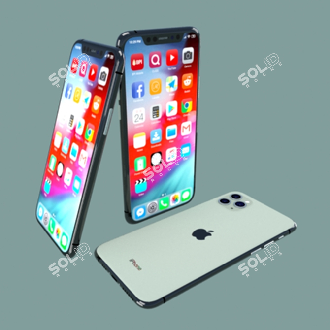 Ultimate iPhone X Pro Max 3D model image 3