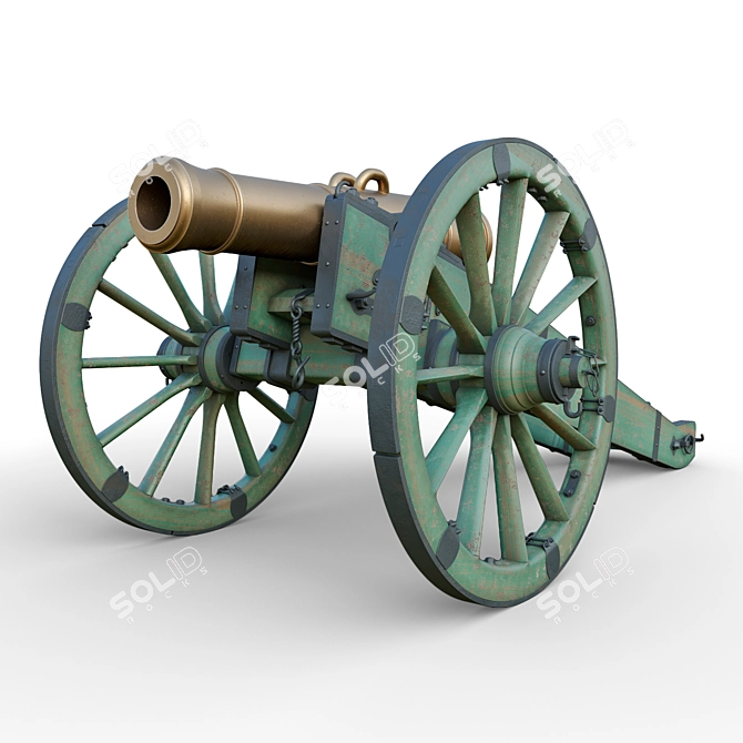 Title: Unicorn Cannon: Authentic Replica (1:1 Scale) 3D model image 1