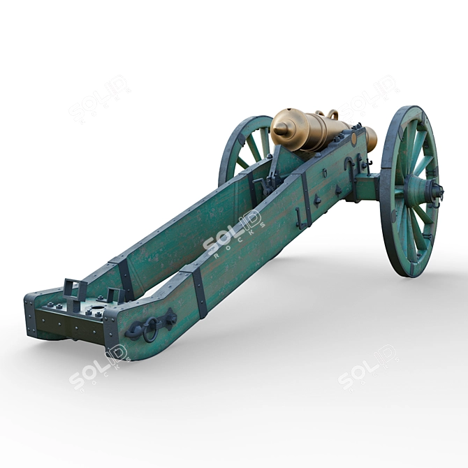 Title: Unicorn Cannon: Authentic Replica (1:1 Scale) 3D model image 2