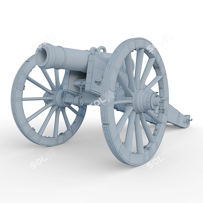 Title: Unicorn Cannon: Authentic Replica (1:1 Scale) 3D model image 5