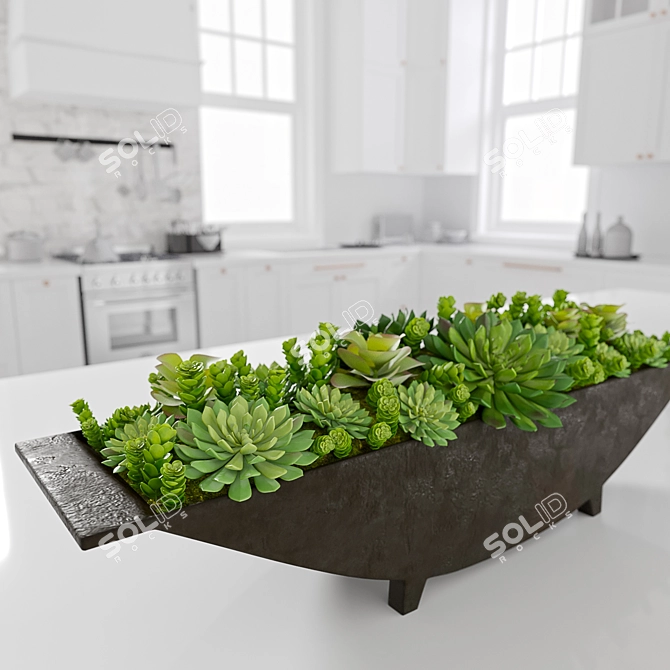 Corona V-Ray Metal Trough 610-900mm 3D model image 2