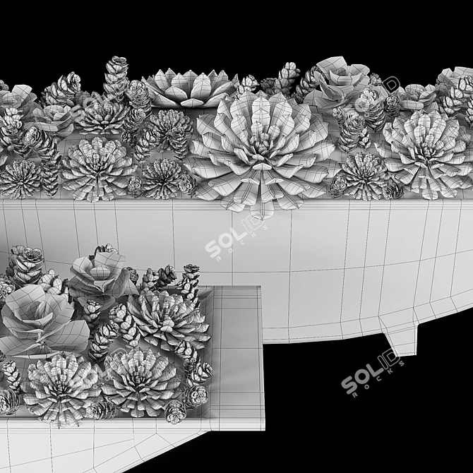 Corona V-Ray Metal Trough 610-900mm 3D model image 4
