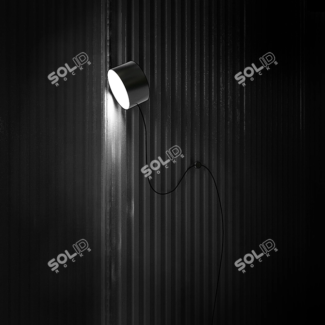 Minimalist Post Wall Lamp 3D model image 2