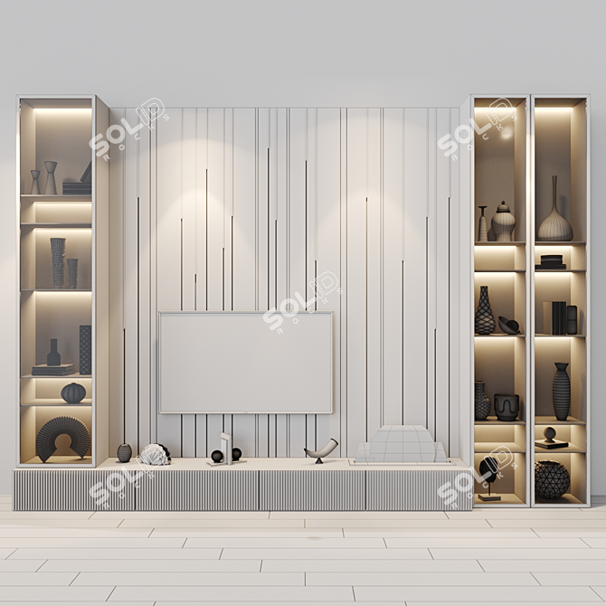 Title: Inspired TV Set at Studio 54 3D model image 4