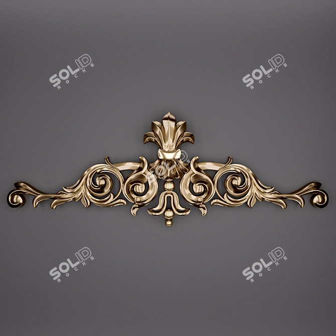 3D Trim Ornament Set 3D model image 1