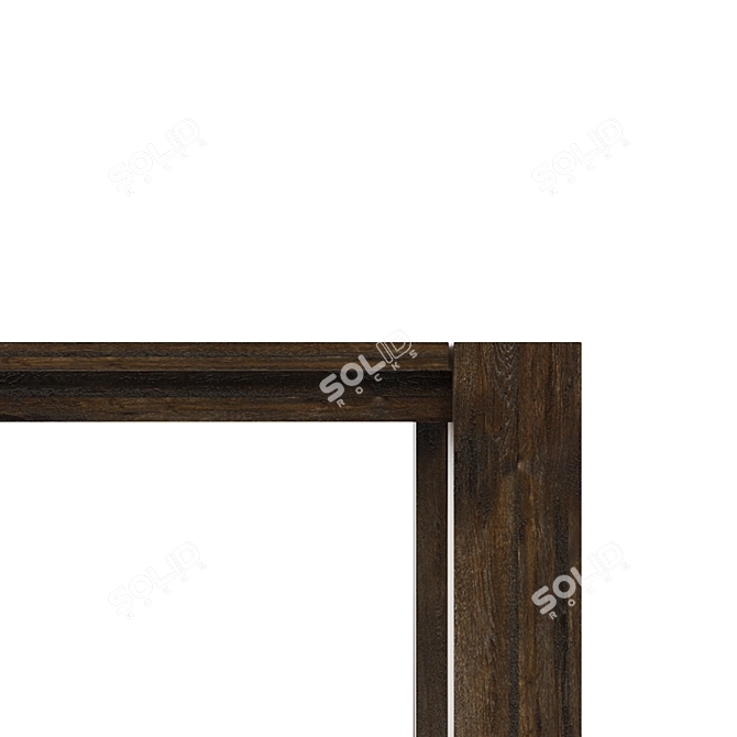 Reclaimed Russian Oak Dining Table 3D model image 4