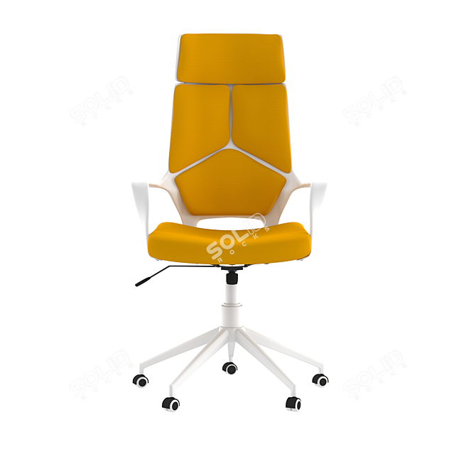 IQ White Personnel Chair: Dynamic & Modern 3D model image 1
