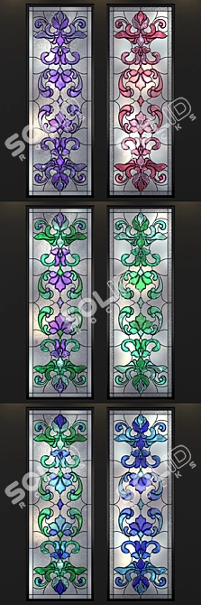 Stained Glass Refill: 600*1800mm 3D model image 2