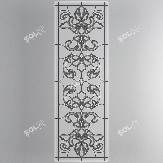 Stained Glass Refill: 600*1800mm 3D model image 3