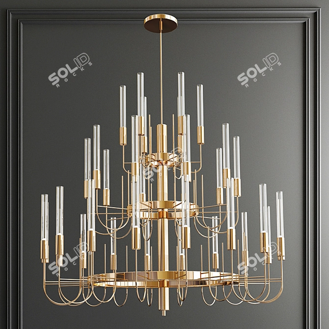  Exquisite Chandelier Collection: A Symphony of Elegance 3D model image 3