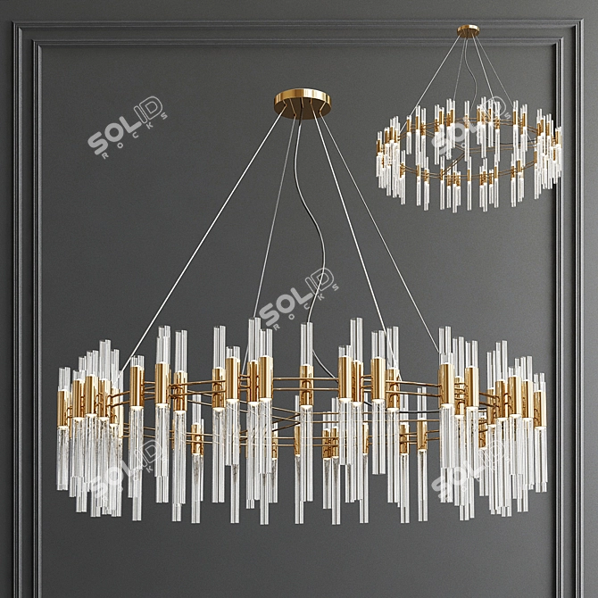  Exquisite Chandelier Collection: A Symphony of Elegance 3D model image 4