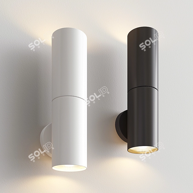 Node Sconce: Elegant Lighting Solution 3D model image 1