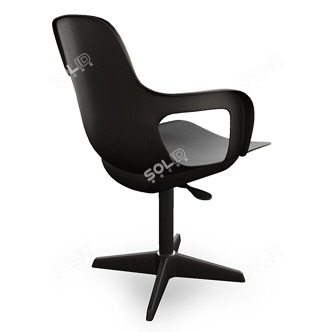 Ergonomic Odger Chair: Modern Anthracite Working Armchair 3D model image 2